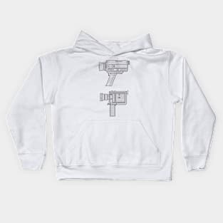 Line Art Classic Video Camera Kids Hoodie